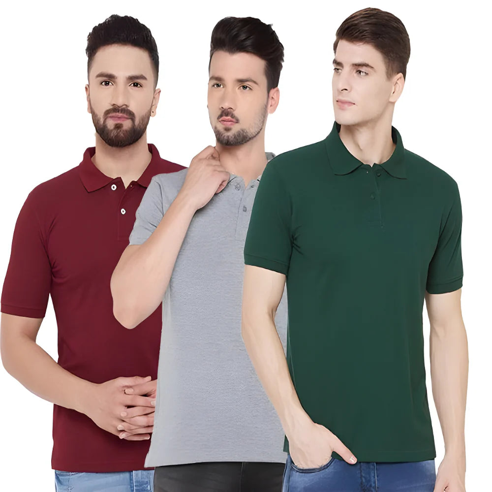Slim Fit Polo 3 Pack clothing