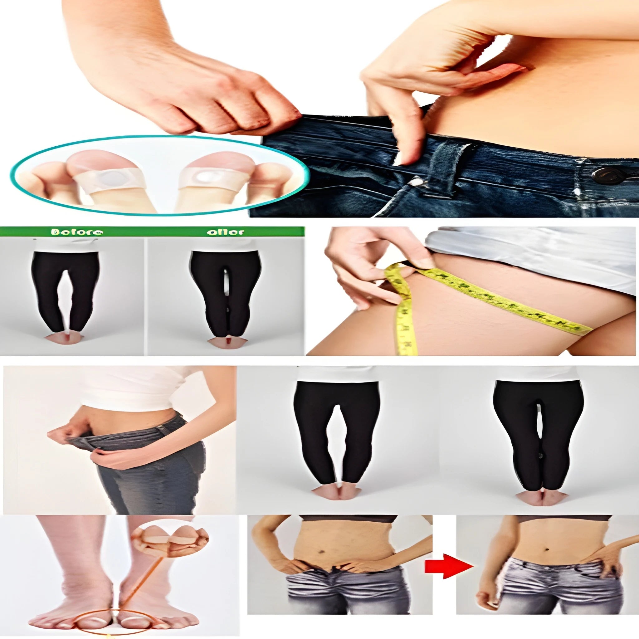 Silicone Magnetic Toe Rings – Pair