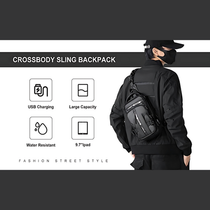 Sling Bag with USB Charging Port