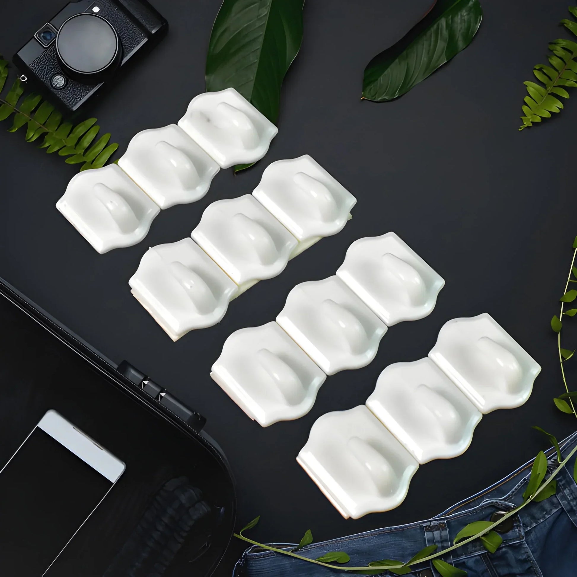 Small Wall Hanging Adhesive Hooks - Home & Kitchen