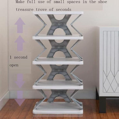 Smart Foldable Shoes Tier Shoe Rack 4 Layer