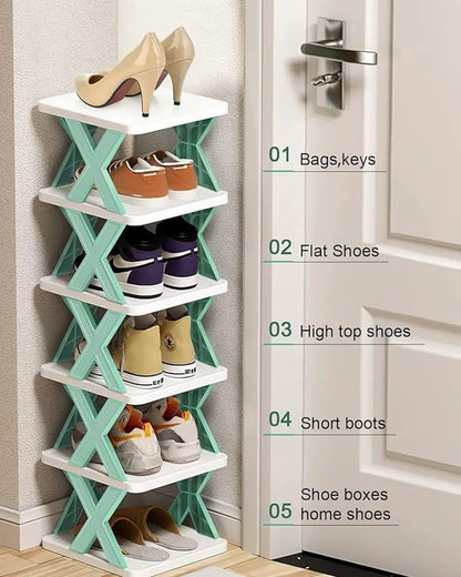Smart Foldable Shoes Tier Shoe Rack 6 Layer