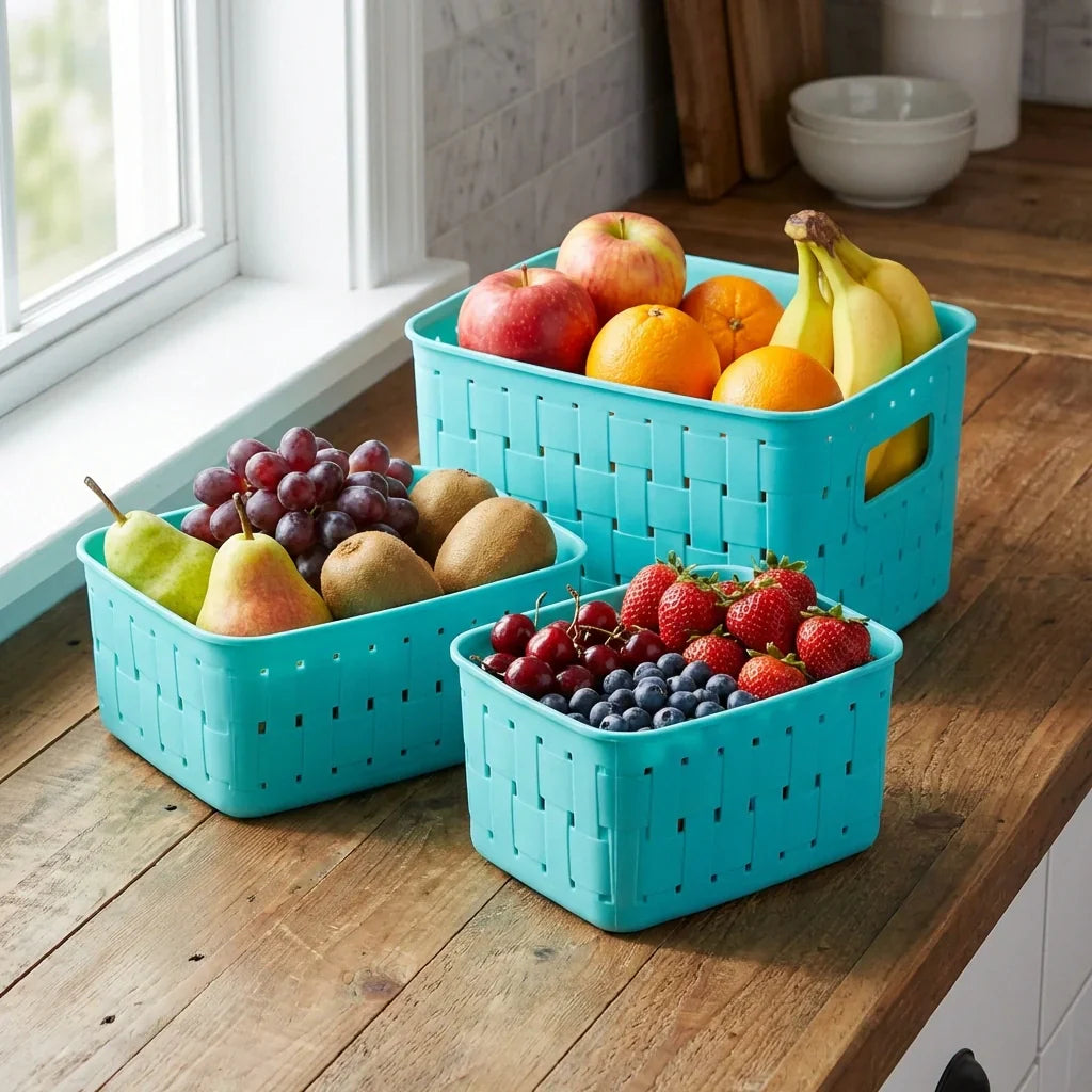 Best smart kitchen storage baskets – set of 3 - food containers | 2026 | fast shipping