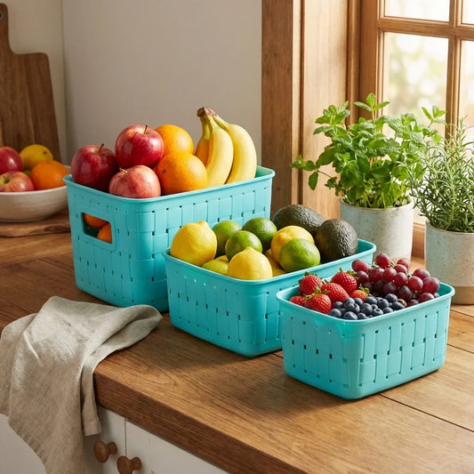 Best smart kitchen storage baskets – set of 3 - food containers | 2026 | fast shipping