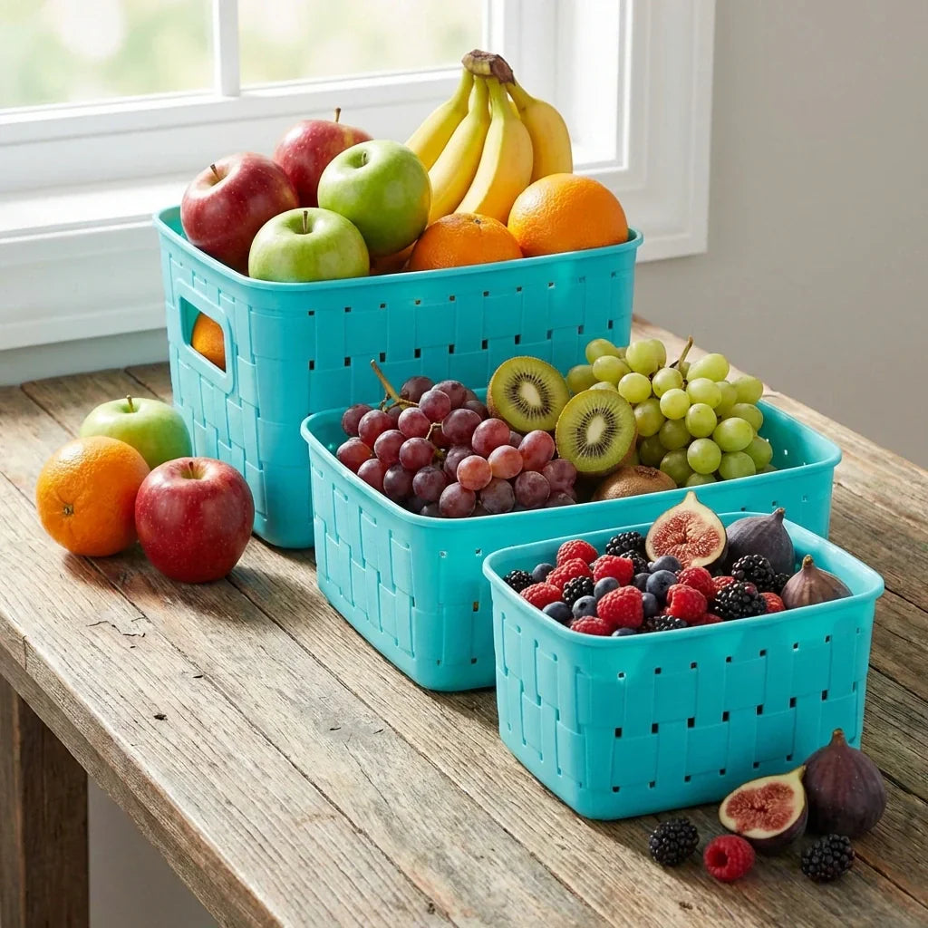 Best smart kitchen storage baskets – set of 3 - food containers | 2026 | fast shipping