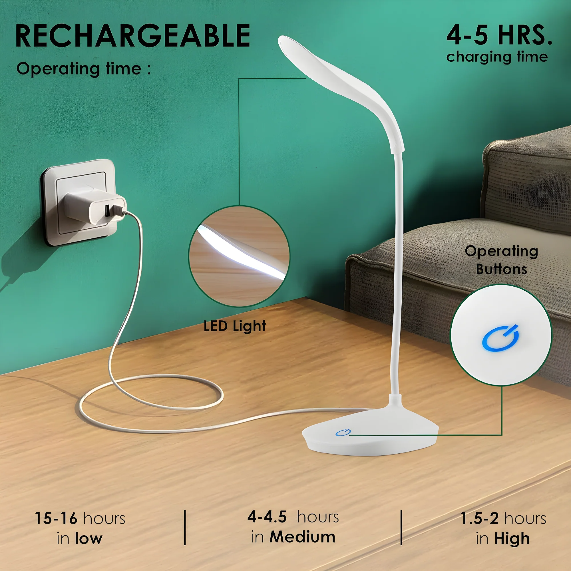 Smart Touch Study Lamp Electronics