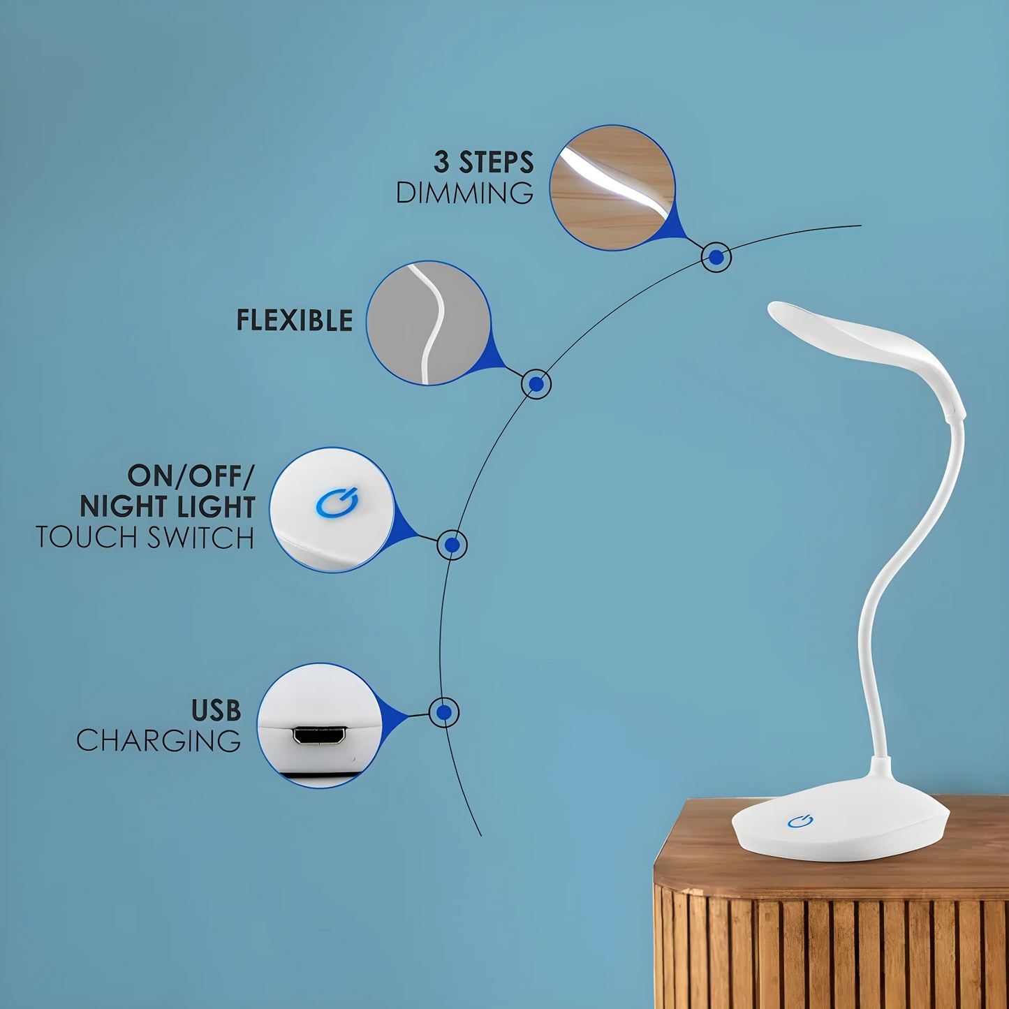 Smart Touch Study Lamp Electronics