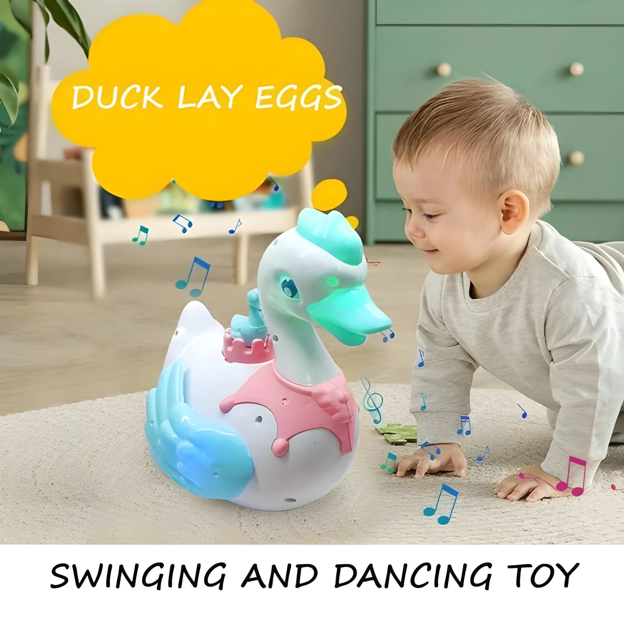 Musical Egg Laying Swan