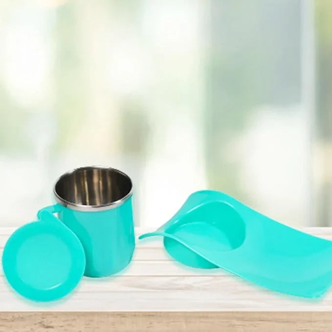 Best snacks tray with steel cup – 350ml - serving trays | 2025 | fast shipping