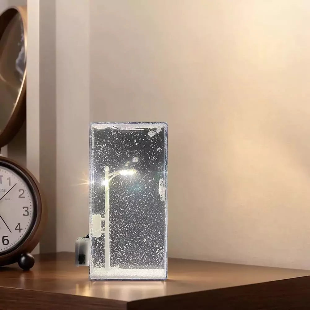 Snow Scene Light Street Lamp