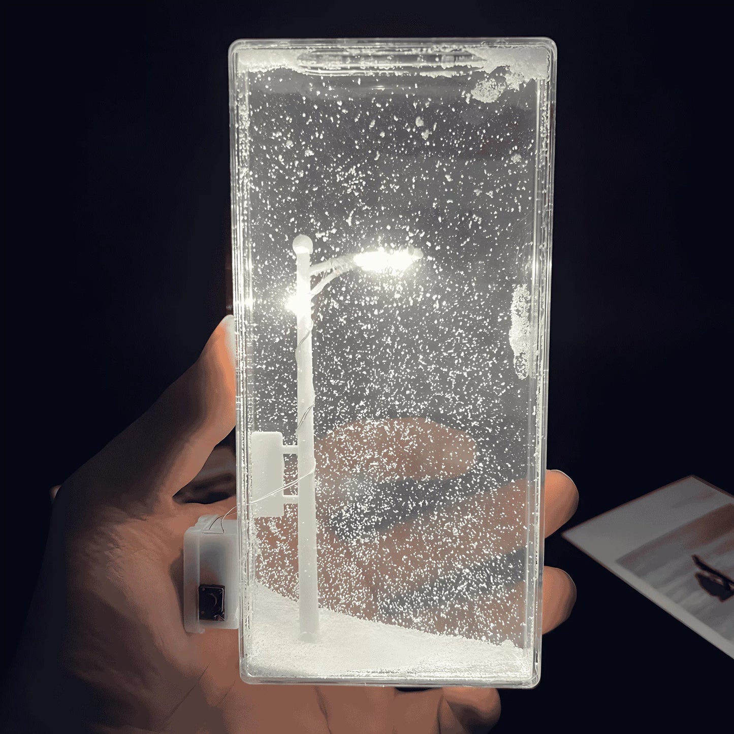 Snow Scene Light Street Lamp