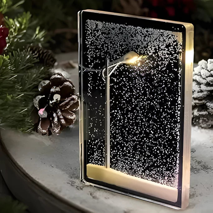 Snow Scene Light Street Lamp