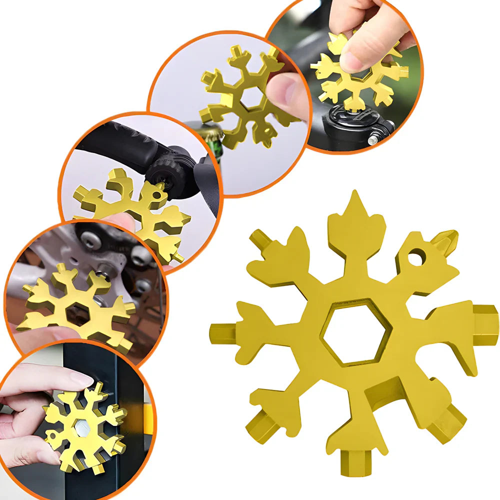 Durable Snowflake Multi-Tool with Multiple Functions Including ...
