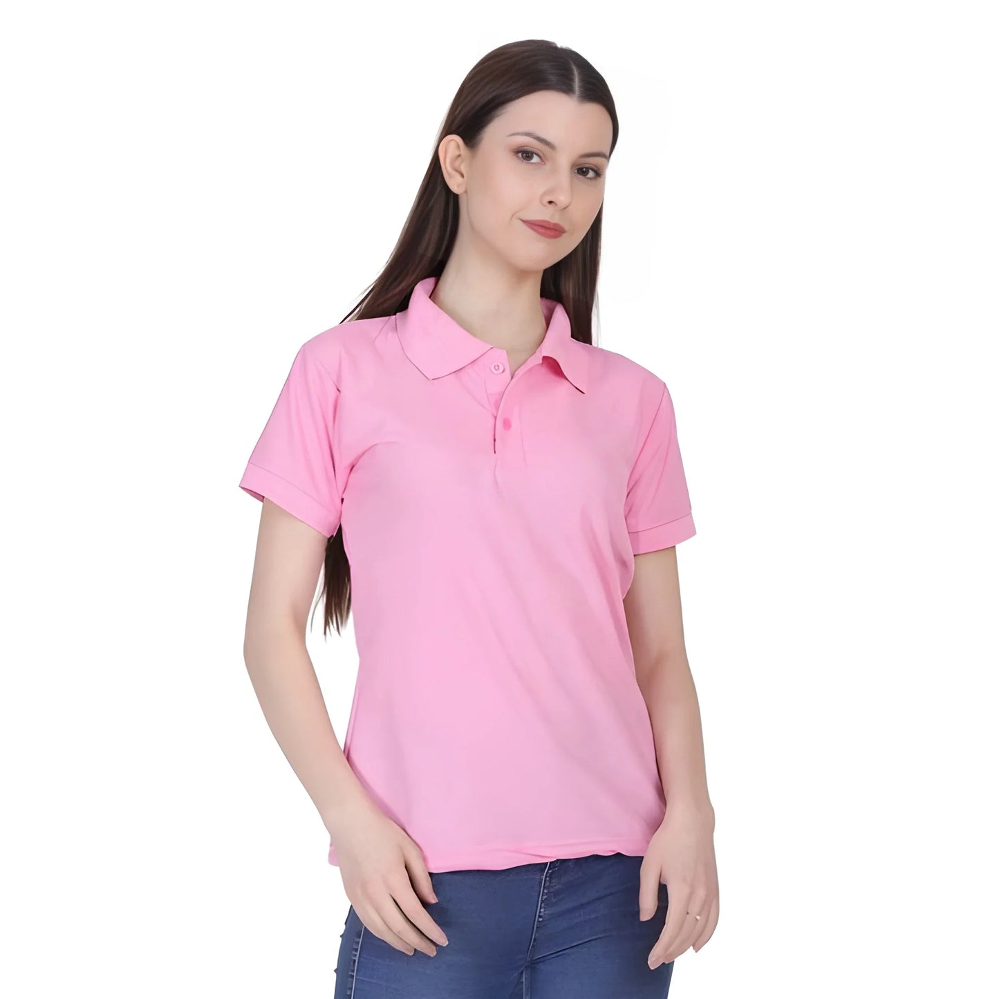 Soft Pink Polo T Shirt