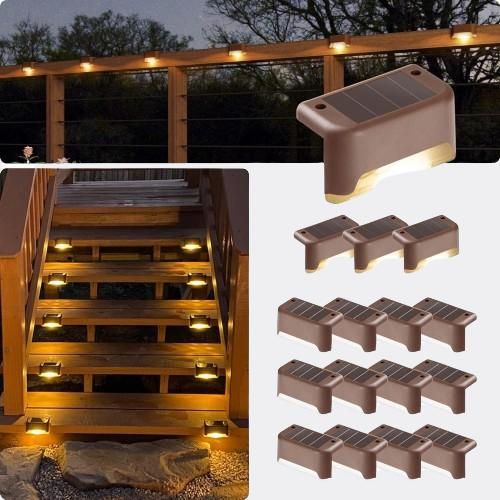 Solar Deck Lights Outdoor Combo (Pack of 4)