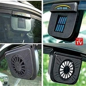 Solar Sun Power Car Auto Air Vent Cool Fan car accessories