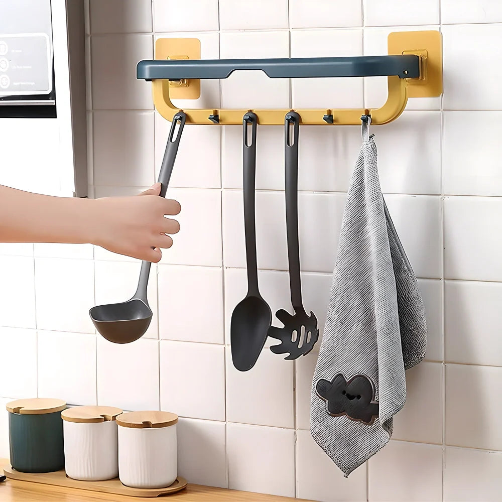 Space Saving Foldable Towel Rack