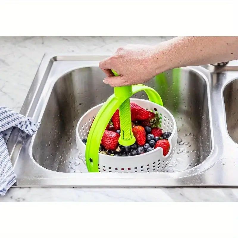 Spinning and Straining Colander Home & Kitchen