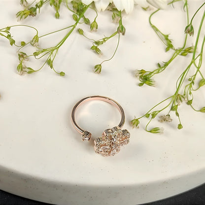 Spinning Luck Clover Ring jewelry