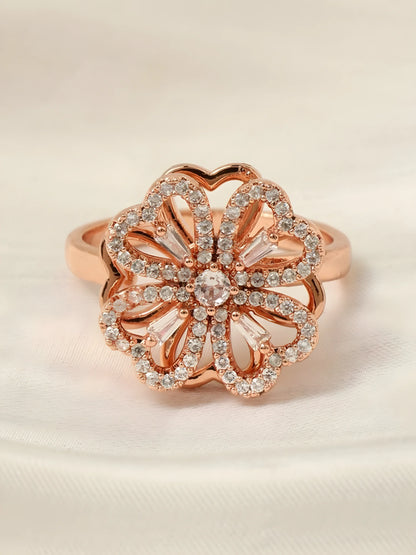 Spinning Luck Clover Ring jewelry