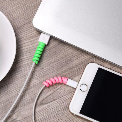 Best spiral charger cable protectors - clips | 2025 | fast shipping