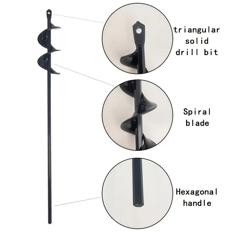 Spiral Hole Non Slip Earth Drill garden & outdoor