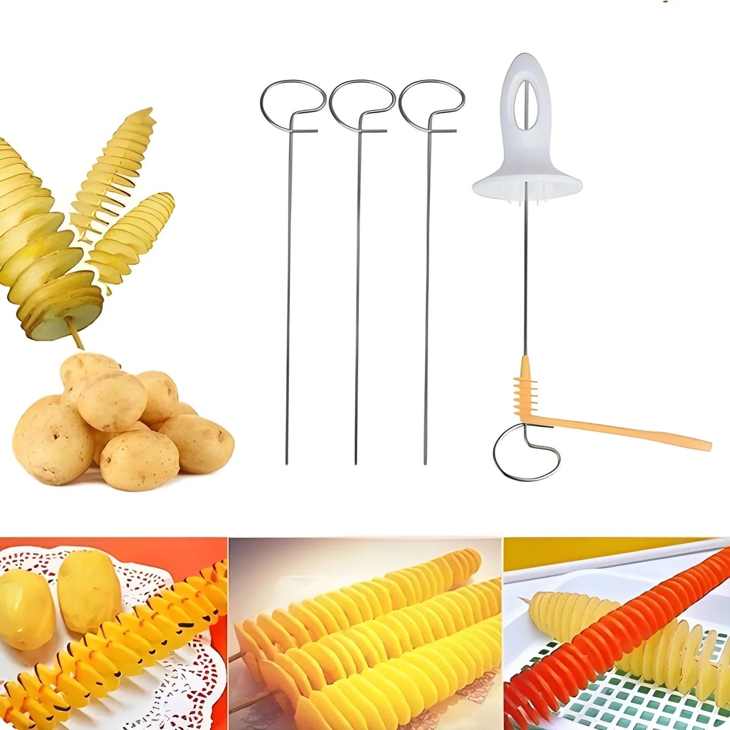 Best spiral potato tornado cutter - kitchen slicers | 2025 | fast shipping