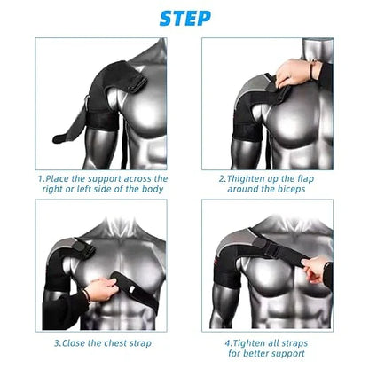 SPOSAFE Adjustable Shoulder Brace Back Brace