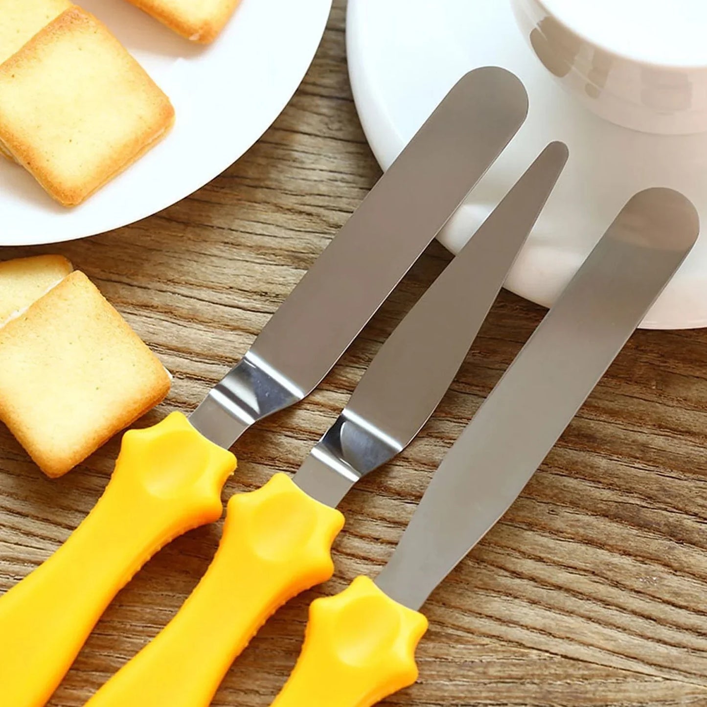 Stainless Steel Cake Spatula Set – 3 Pc - Kitchen Tool