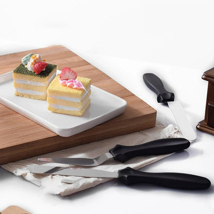 Stainless Steel Cake Spatula Set – 3 Pc - Kitchen Tool