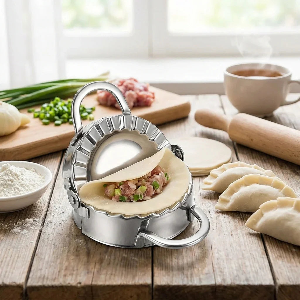 Stainless Steel Dumpling Maker Dough Cutter Pie Mold Tool For Easy stainless-steel-dumpling-maker-dough-cutter-pie-mold-tool-for-easy
