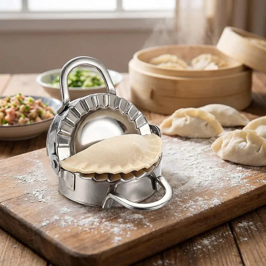 Stainless Steel Dumpling Maker Dough Cutter Pie Mold Tool For Easy stainless-steel-dumpling-maker-dough-cutter-pie-mold-tool-for-easy