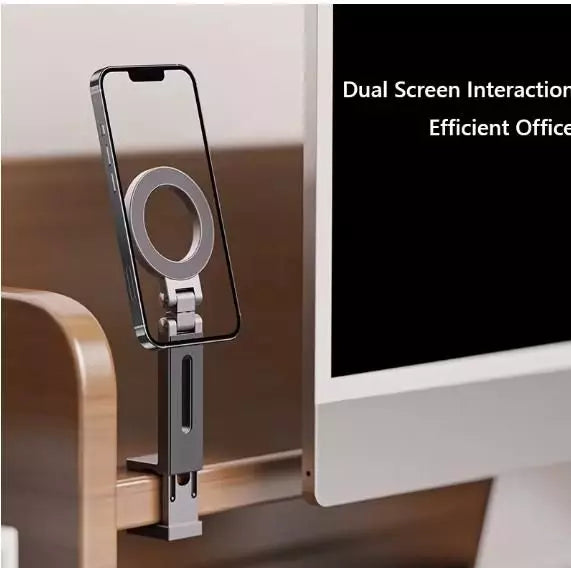 Stainless Steel Magnetic Desktop Phone Holder