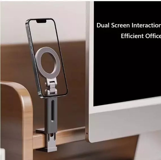 Stainless Steel Magnetic Desktop Phone Holder