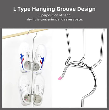 Stainless Steel Shoe Hangers (3 Pack)