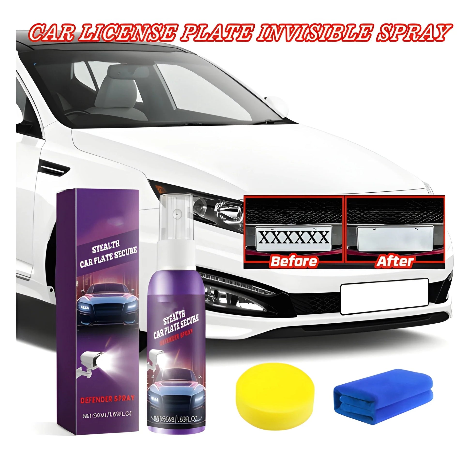 Stealth License Plate Spray