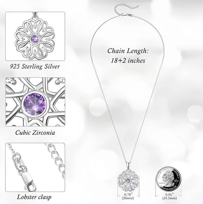 Sterling Silver Birthstone Pendant