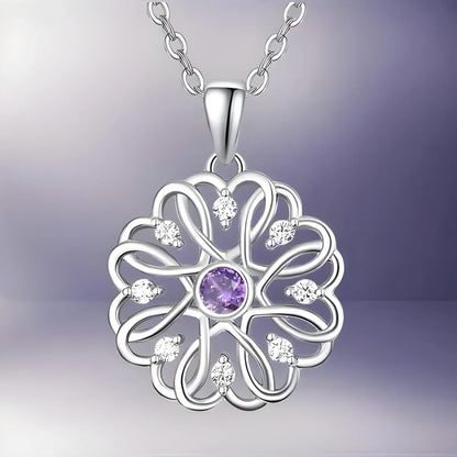 Sterling Silver Birthstone Pendant