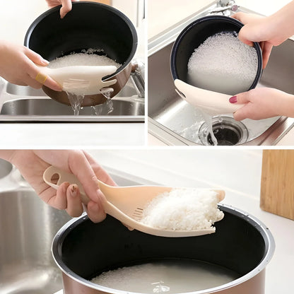 Strain & Wash Rice Spoon - Home Kitchen