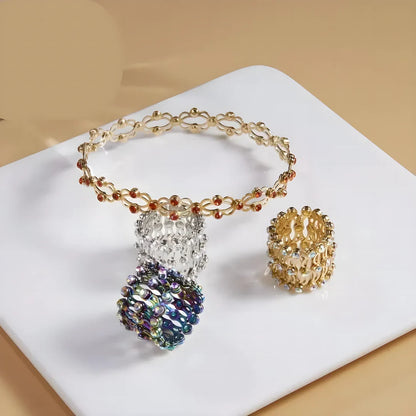 Stretchable 2 In 1 Ring Bracelet