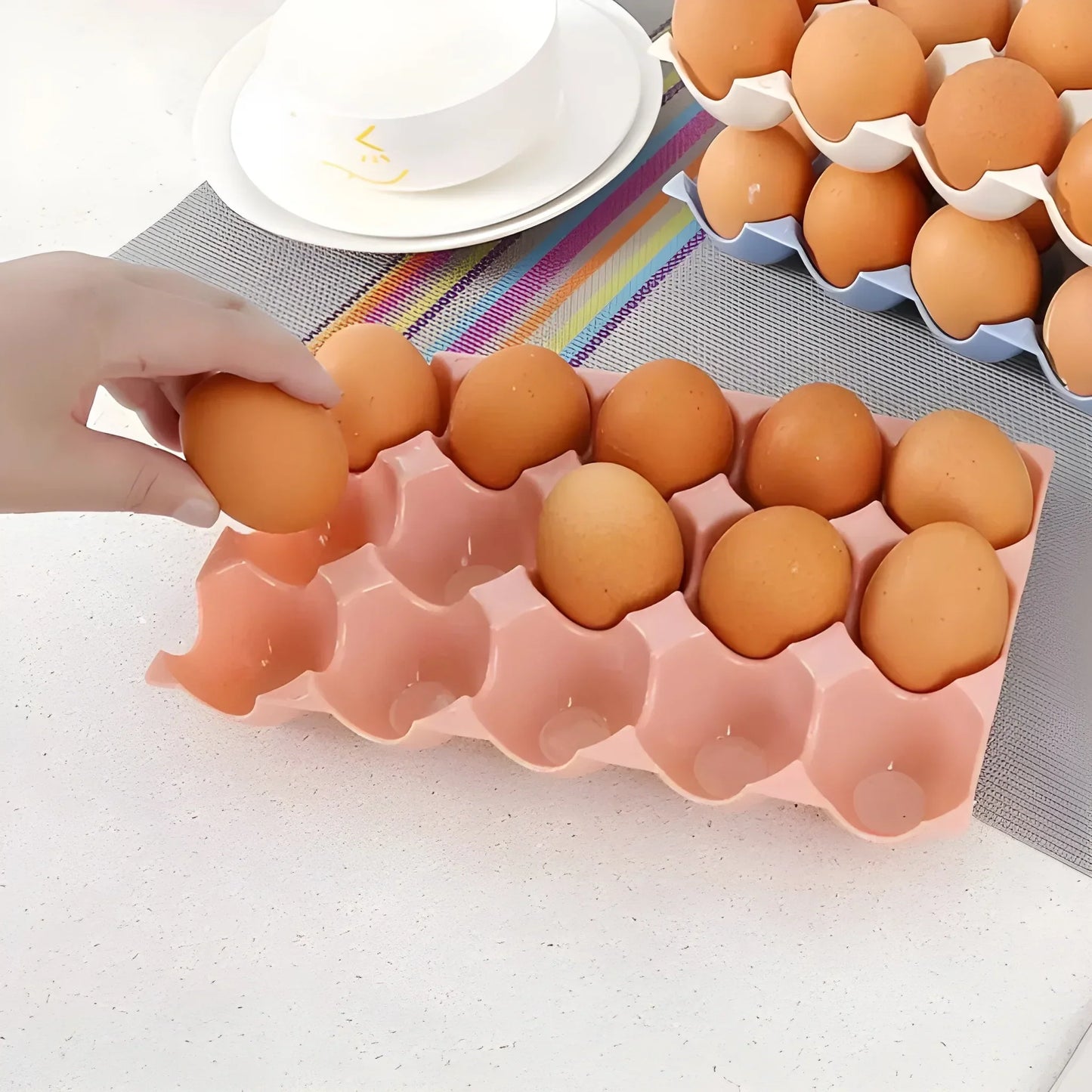 Sturdy 15-Egg Tray - Home & Kitchen