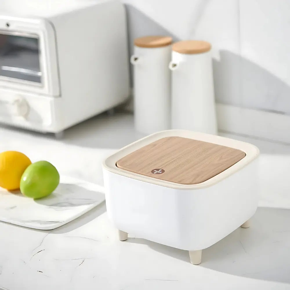 Stylish Push Button Trash Bin Home Improvement