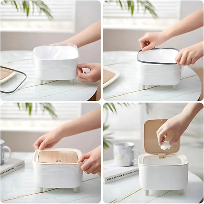 Stylish Push Button Trash Bin Home Improvement