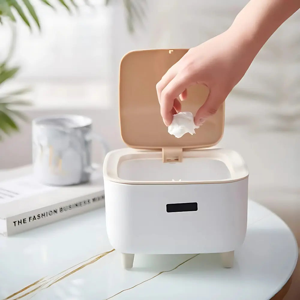 Stylish Push Button Trash Bin Home Improvement