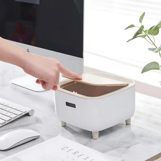 Stylish Push Button Trash Bin Home Improvement