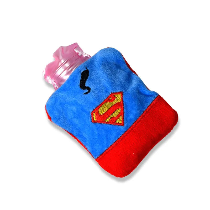 Superman Print Small Hot Water Bag With Cover - Home & Kitchen