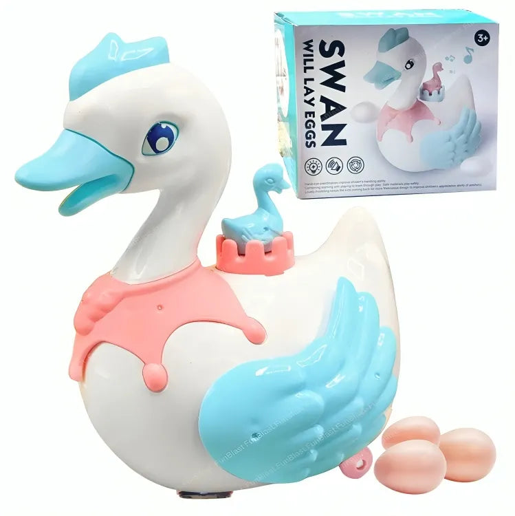 Swan Lay Egg Toy for Kids 360 Degree Rotation