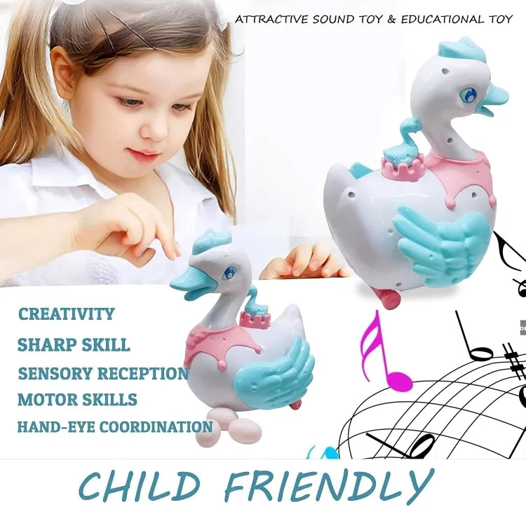 Swan Lay Egg Toy for Kids 360 Degree Rotation