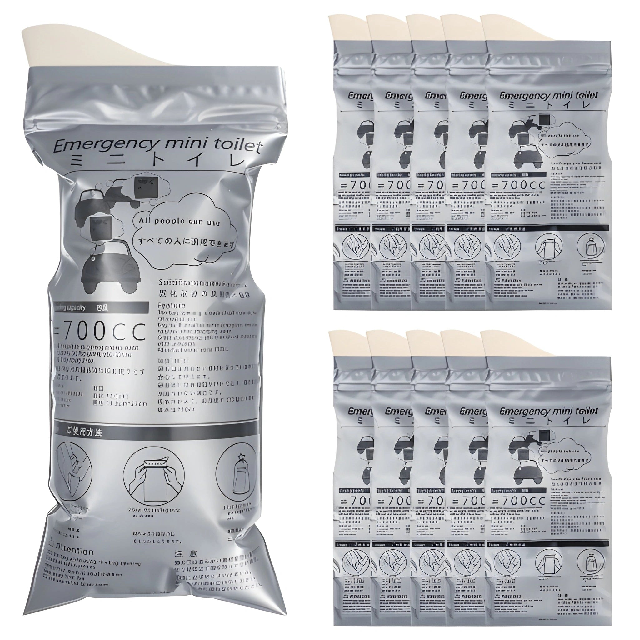 Emergency Portable Urine Bags