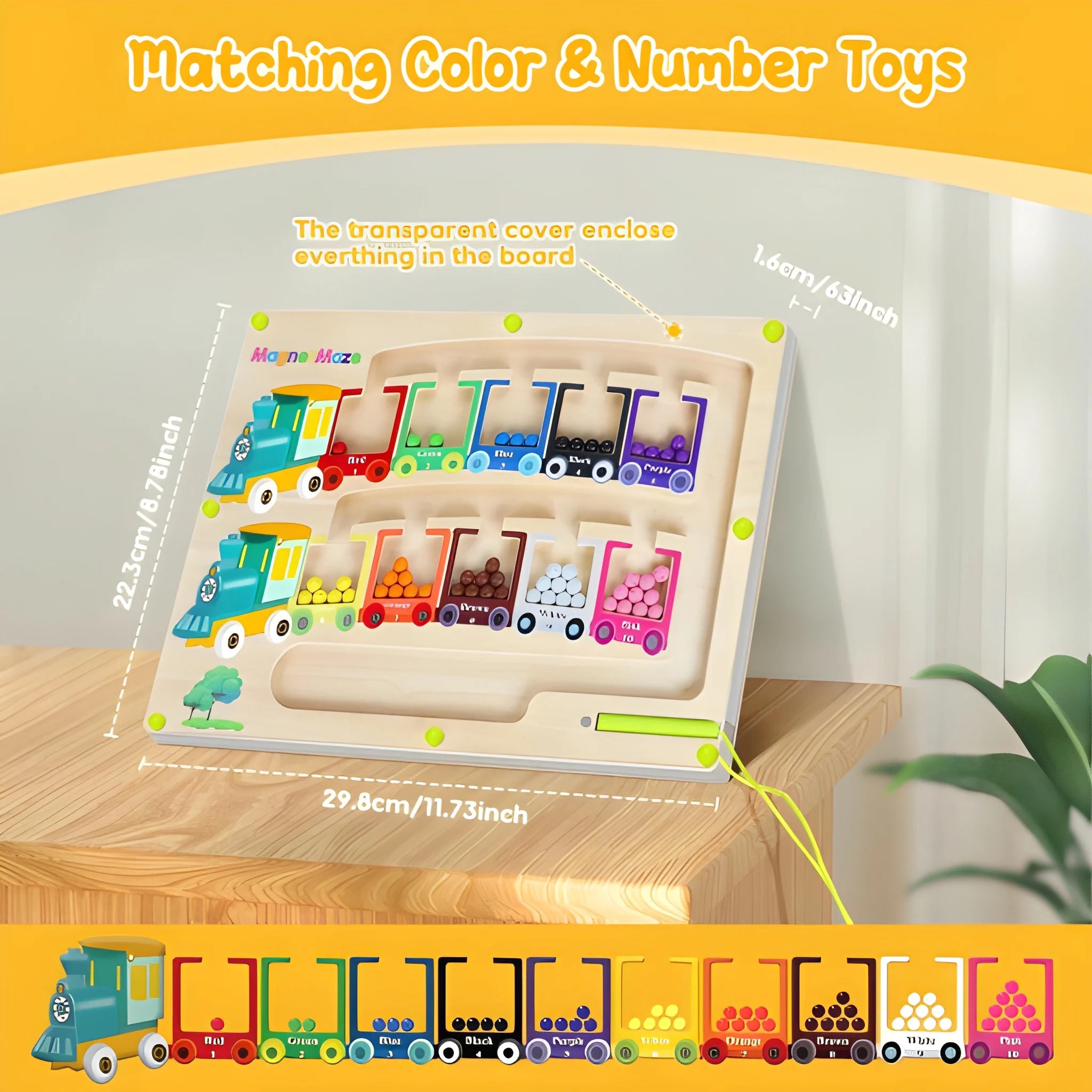 Magnetic Montessori Maze Board